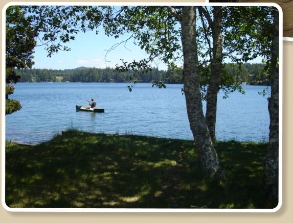 Woahink Lake access with dock